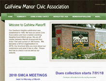 Tablet Screenshot of golfviewmanor.org